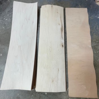 Skateboard-Grade Canadian Maple Veneer (9.5" × 34")