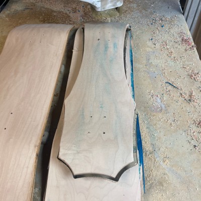 blank skateboard shaping machine